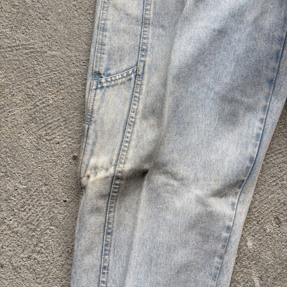 Deadstock 90s Dockers Jeans 28x30 Pleated Denim Levi’s Baggy Acid Wash Vintage - Picture 5 of 15